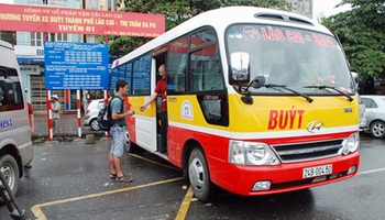Public bus Lao Cai to Sapa Public bus Lao Cai to Sapa