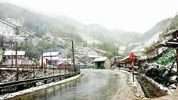Visitors flock to Sapa to see snow Visitors flock to Sapa to see snow